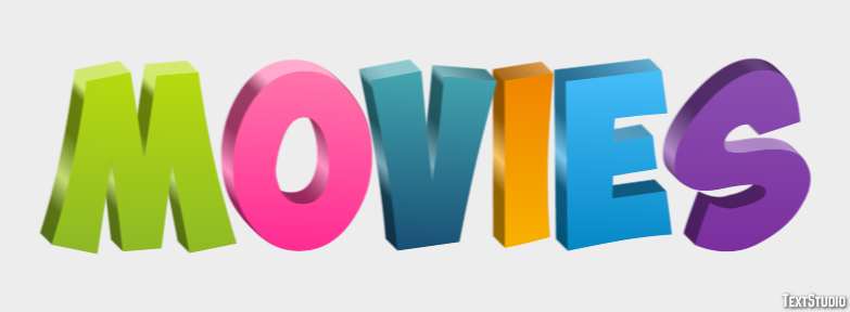 Movies Efeito de texto