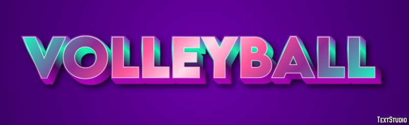 Volleyball Texteffekt