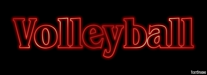 Volleyball Texteffekt