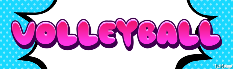 Volleyball Texteffekt