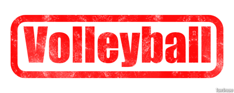 Volleyball Texteffekt