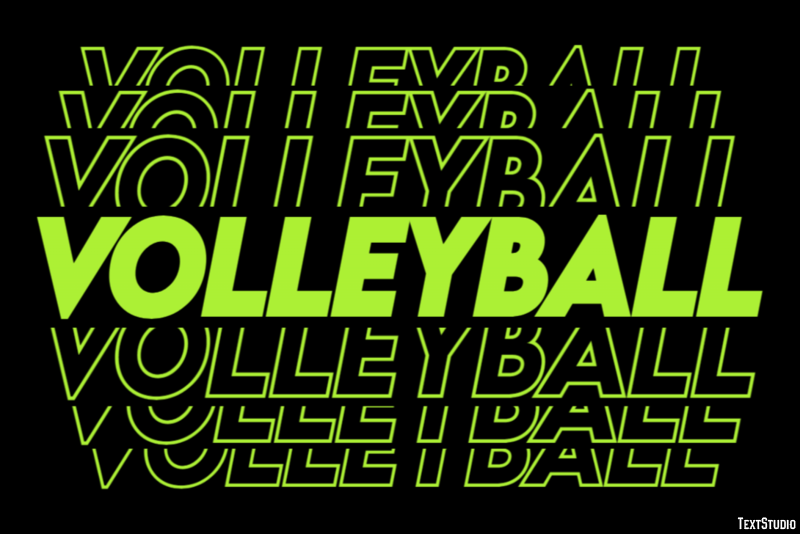 Volleyball Texteffekt