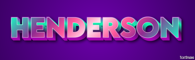 Henderson Effet de Texte