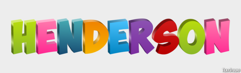 Henderson Effet de Texte
