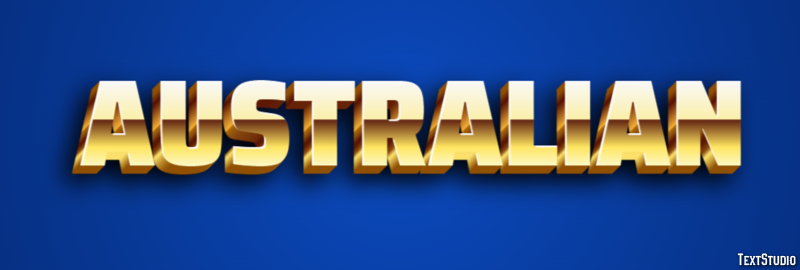 Australian Effetto testo