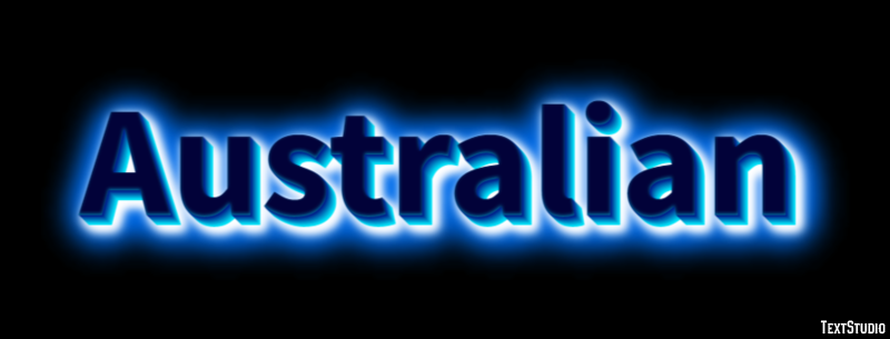 Australian Text Effect