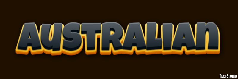 Australian Text Effect