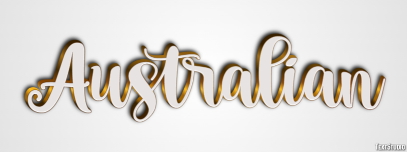 Australian Text Effect