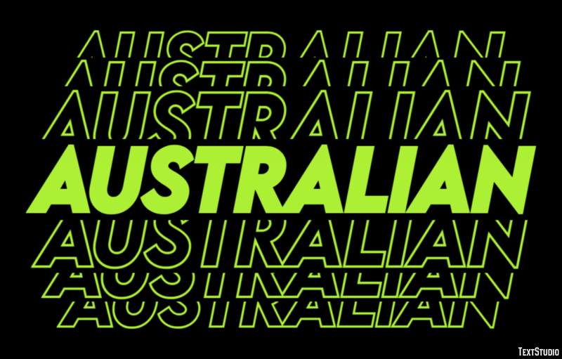 Australian Effet de Texte