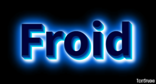 Froid Effetto testo