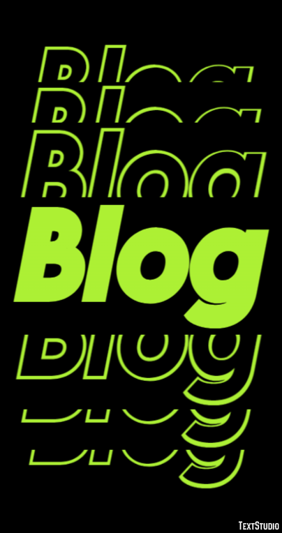 Blog Efeito de texto