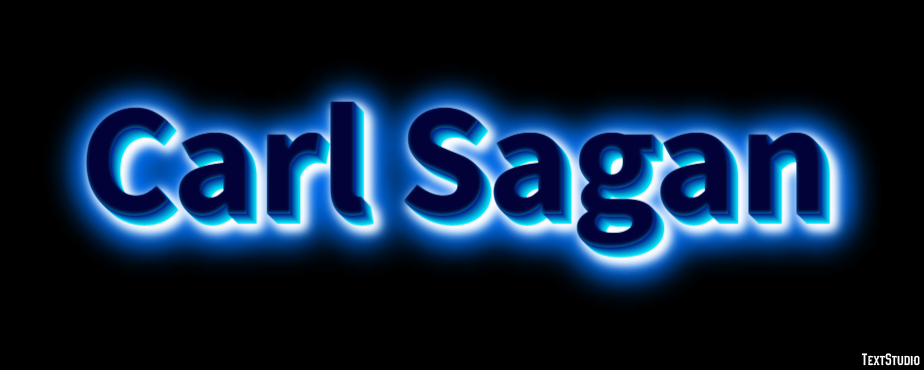 Carl Sagan Text Effect