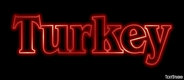 Turkey Text effect