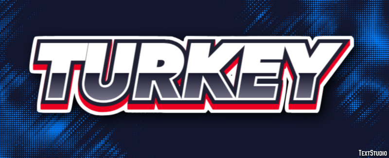 Turkey Effetto testo