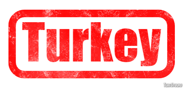 Turkey Effetto testo