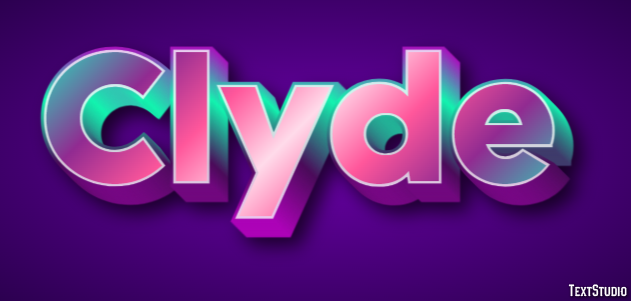 Clyde テキスト効果