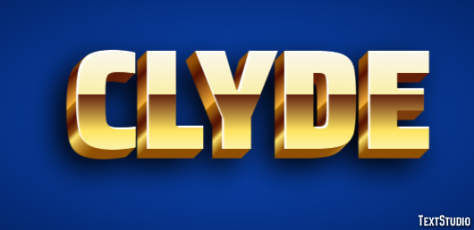 Clyde テキスト効果