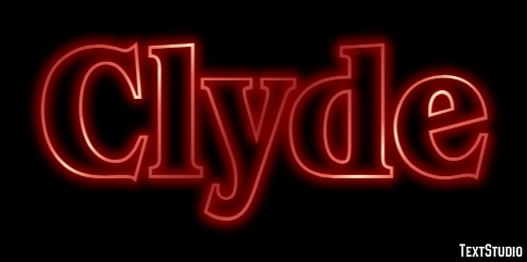 Clyde Эффект текста