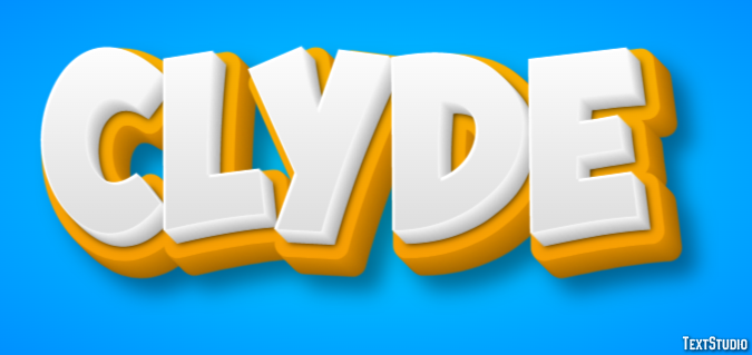 Clyde テキスト効果