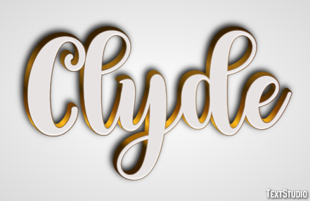 Clyde テキスト効果