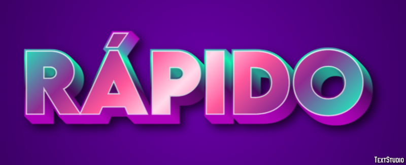 Rápido Text Effect
