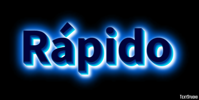 Rápido Text Effect