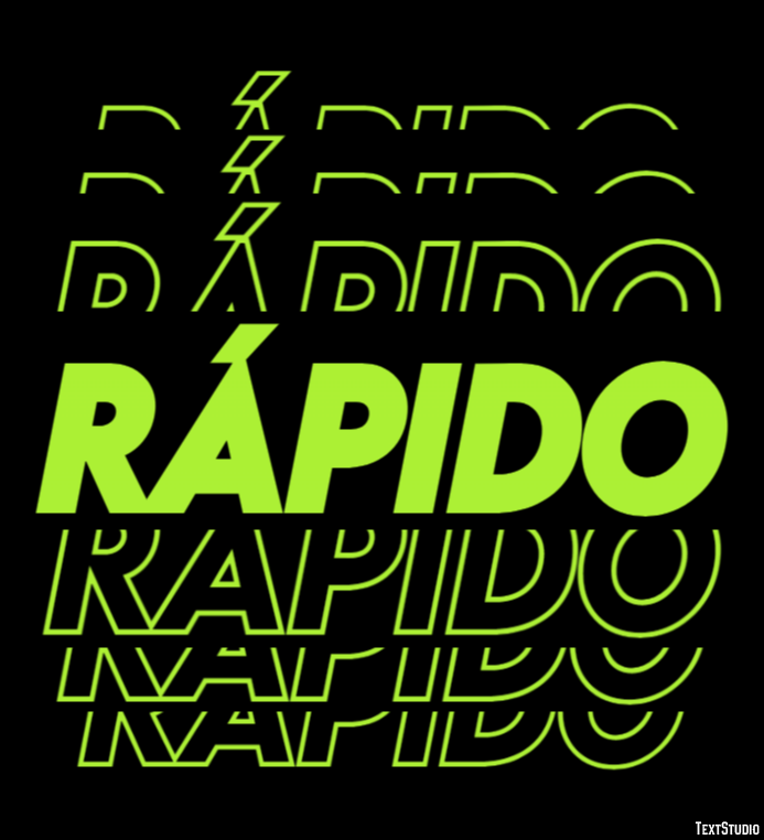Rápido Text Effect