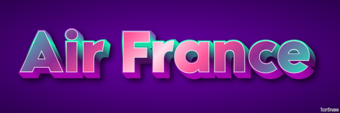 Air France Texteffekt