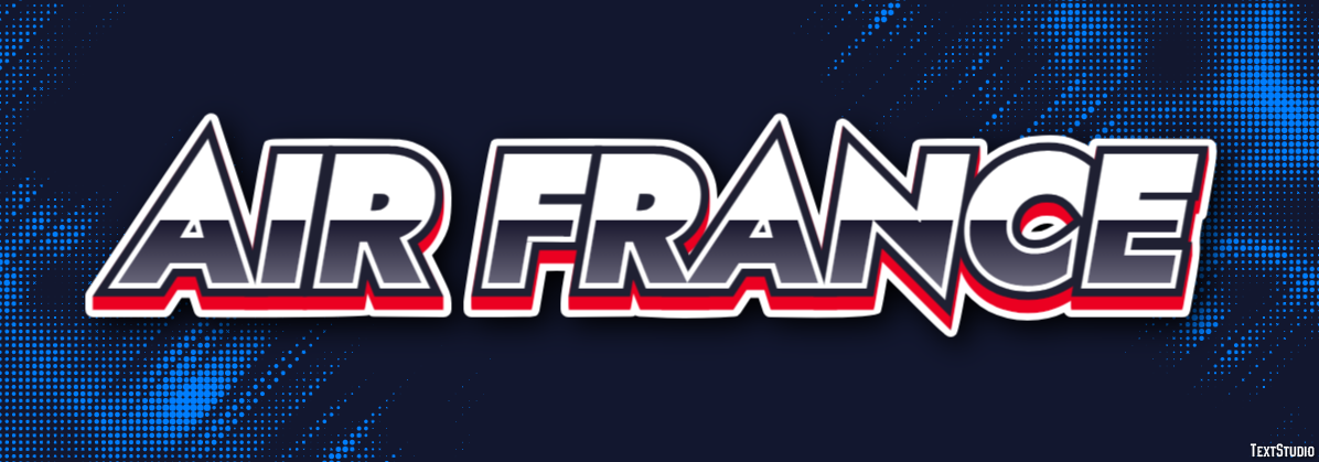 Air France Efekt tekstowy