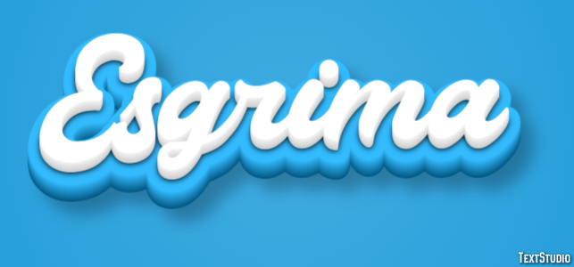 Esgrima Text effect