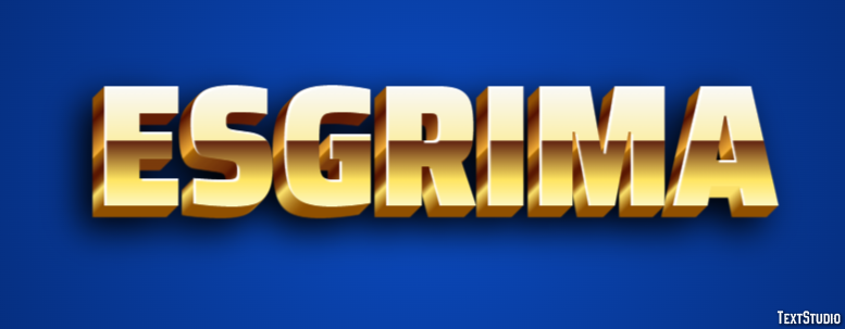 Esgrima Text effect