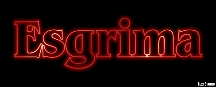 Esgrima Text effect