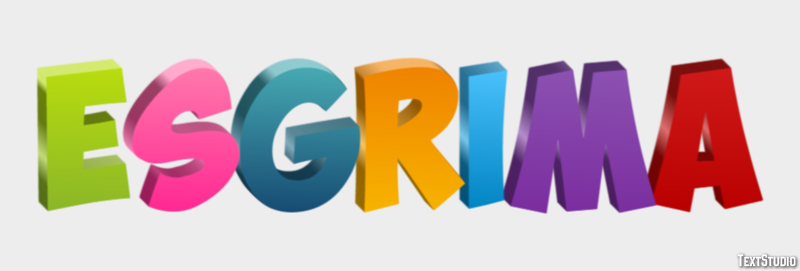 Esgrima Text effect