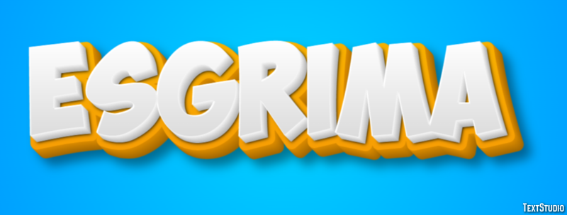 Esgrima Text effect