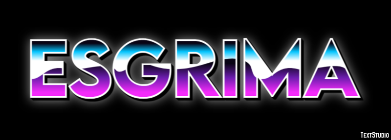 Esgrima Text effect