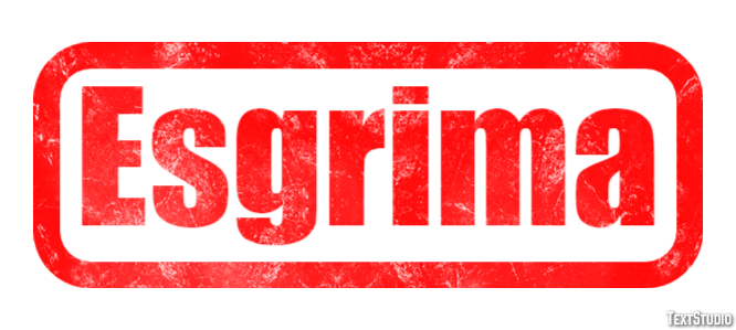 Esgrima Text effect