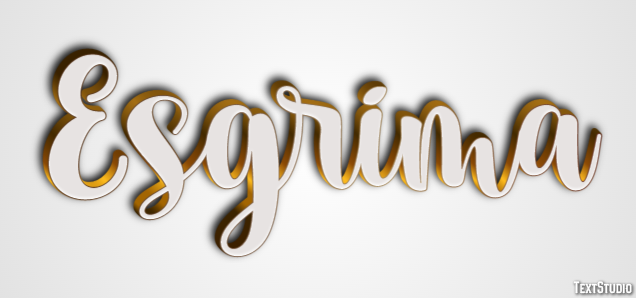 Esgrima Text effect