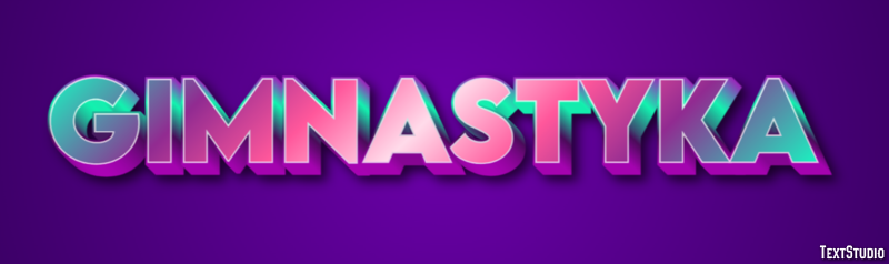 Gimnastyka Efekt tekstowy