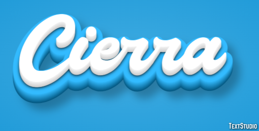 Cierra Text Effect