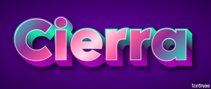 Cierra Text Effect