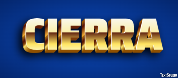 Cierra Tekst Effect