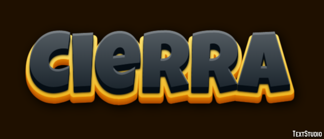 Cierra Tekst Effect