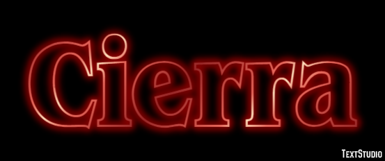 Cierra Text Effect