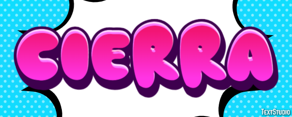 Cierra Tekst Effect