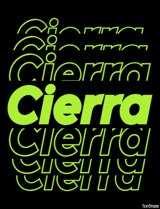 Cierra Text Effect