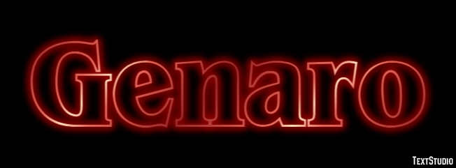 Genaro Texteffekt