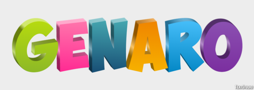 Genaro Texteffekt