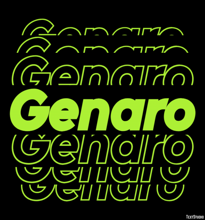 Genaro Texteffekt