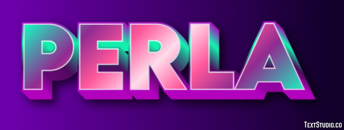 Perla Texteffekt