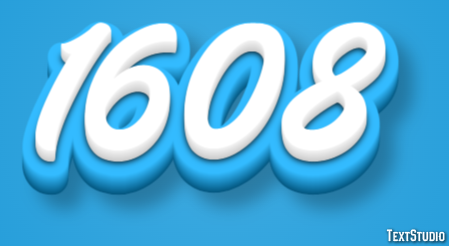 1608 Texteffekt